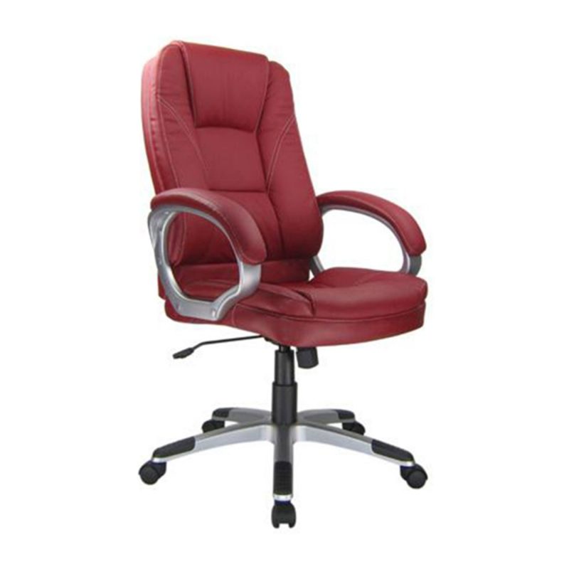 Πολυθρόνα Γραφείου Διευθυντή 64x71x112/122cm- Pu Κόκκινο