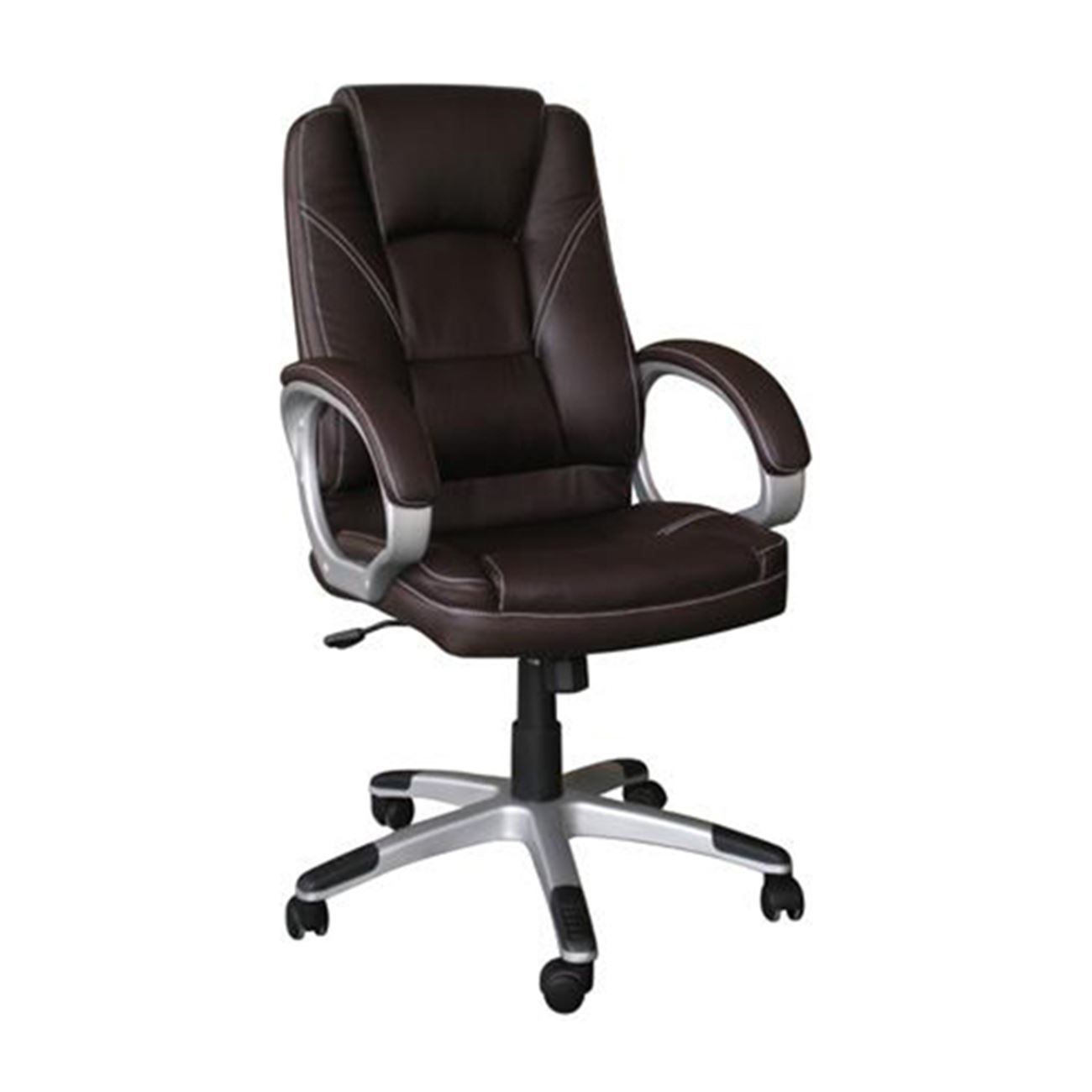 Πολυθρόνα Γραφείου Διευθυντή 64x71x112/122cm- Pu Καφέ