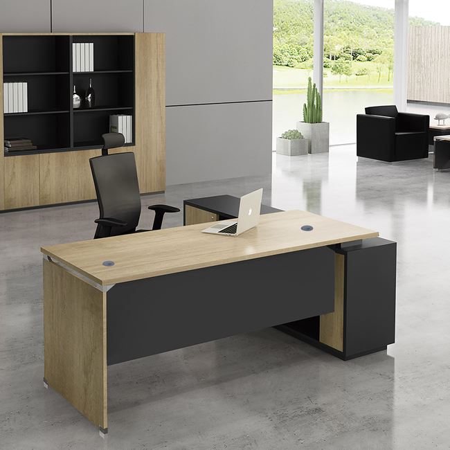 PROJECT Γραφείο180x80/160x40 cm Αριστερή Γωνία  Απόχρωση Sonoma - Γκρι