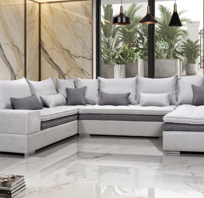 ΓΩΝΙΑΚΟΣ ΚΑΝΑΠΕΣ Myrto 245x330x190cm