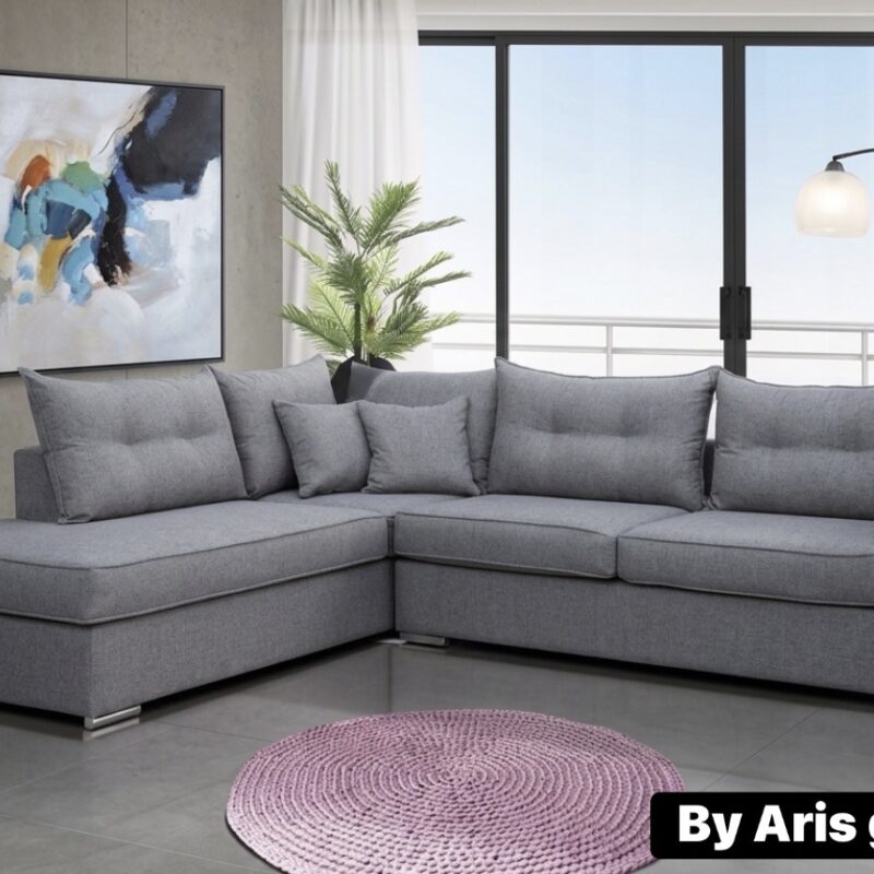 ΓΩΝΙΑΚΟΣ ΚΑΝΑΠΕΣ Rose 290x240x96cm   