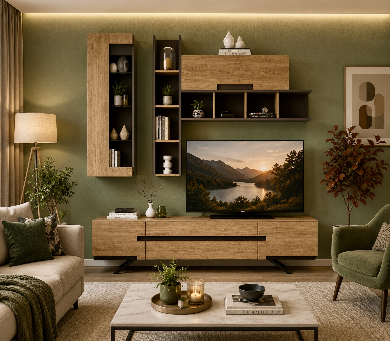 ΕΠΙΠΛΟ TV wood Fs-11 210x210x40