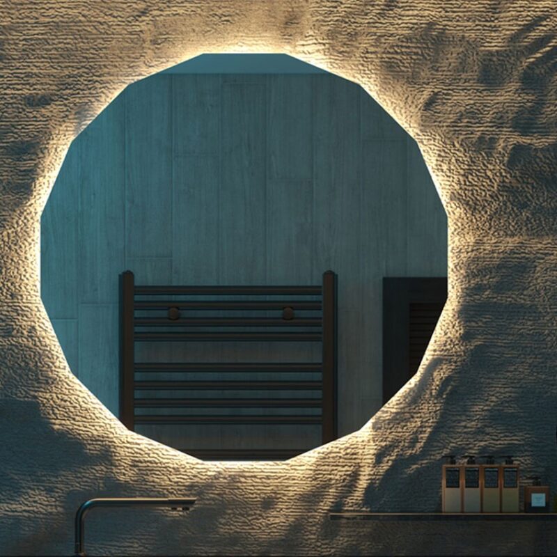 Φωτιζόμενος καθρέπτης LED ασύμμετρος code:9005