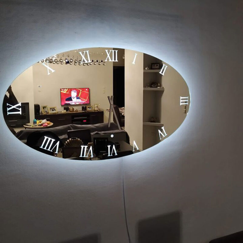 Φωτιζόμενος καθρέπτης ρολόι LED code:5001