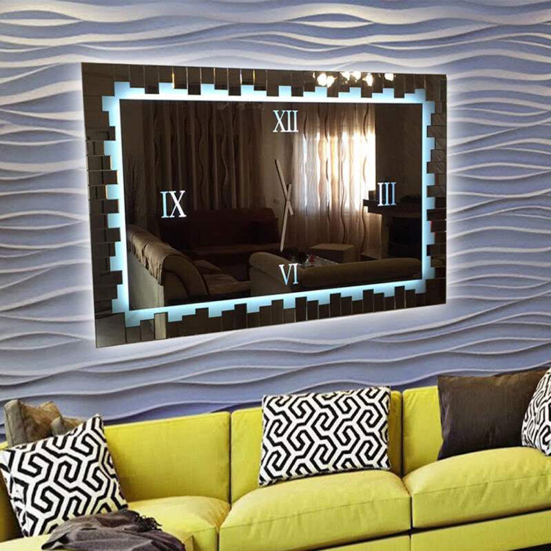 Φωτιζόμενος καθρέπτης ρολόι LED code:5002