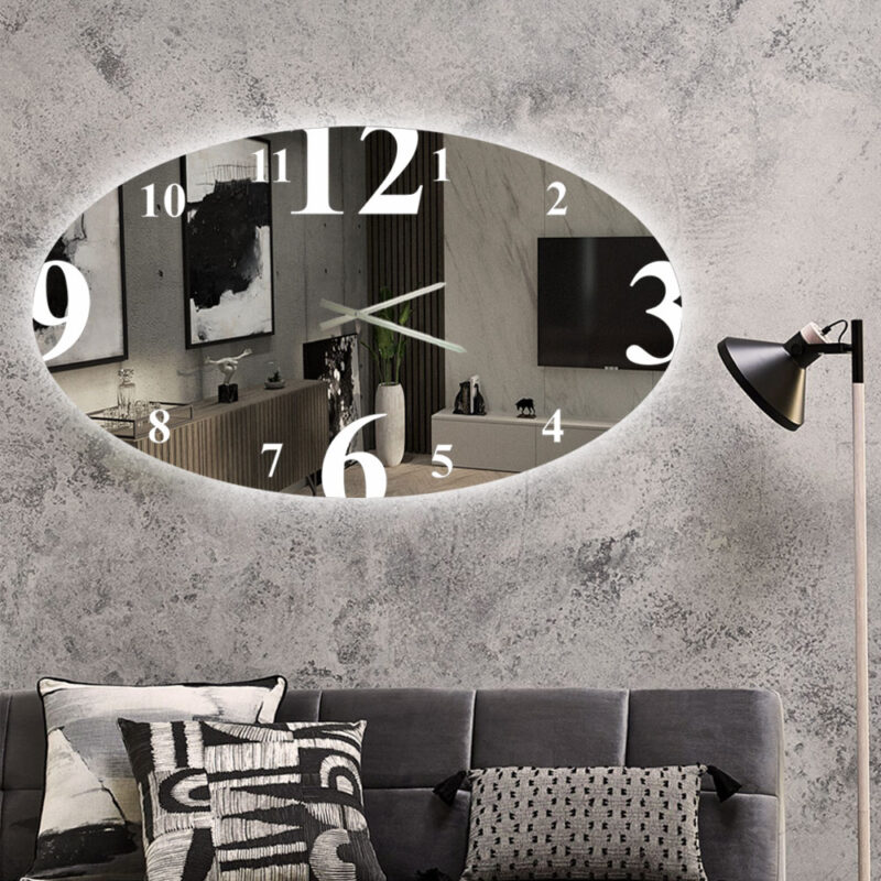 Φωτιζόμενος καθρέπτης ρολόι LED code:5006