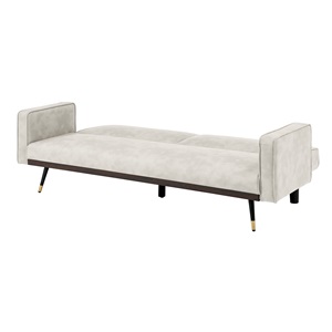 Καναπές - Κρεβάτι CLICK , 92x84x76cm Bed:192x98x37cm ,Ύφασμα Suede Εκρού - Image 3