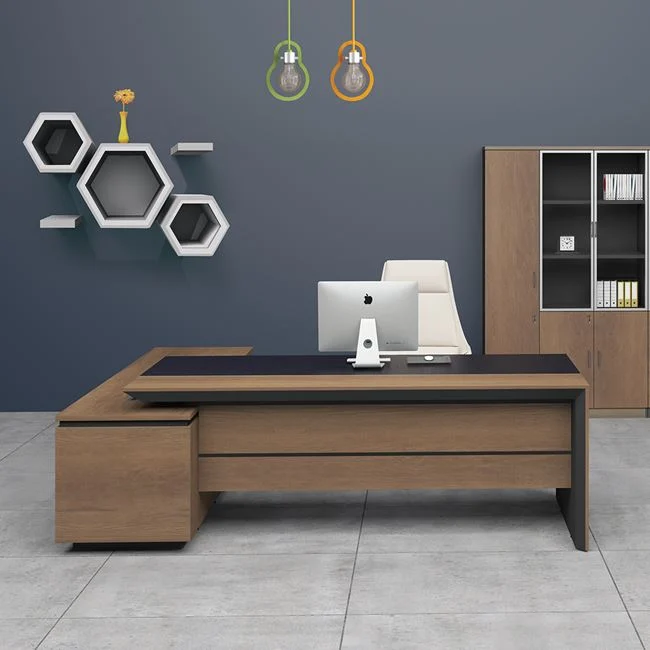 PROLINE Γραφείο180x75/160x40 cm Δεξιά Γωνία Απόχρωση Καρυδί Δρυς - Μαύρο