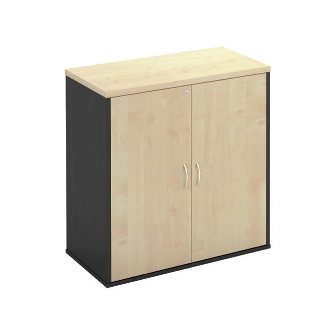 ΝΤΟΥΛΑΠΙ-Α Γραφείου 80x40x82cm Δίφυλλο, 2 Ράφια, Απόχρωση Απόχρωση Dark Grey - Beech