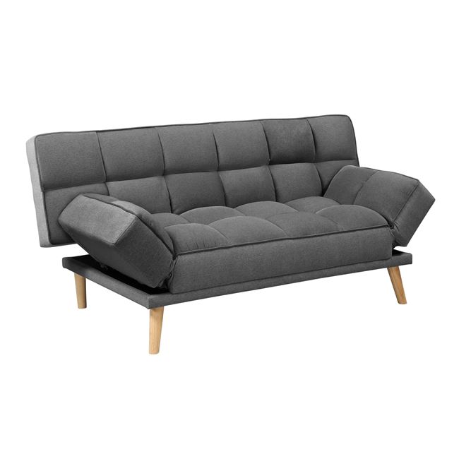 Καναπές - Κρεβάτι JAY 179x90x87cm Bed:179x110x48cm , Ύφασμα Γκρι