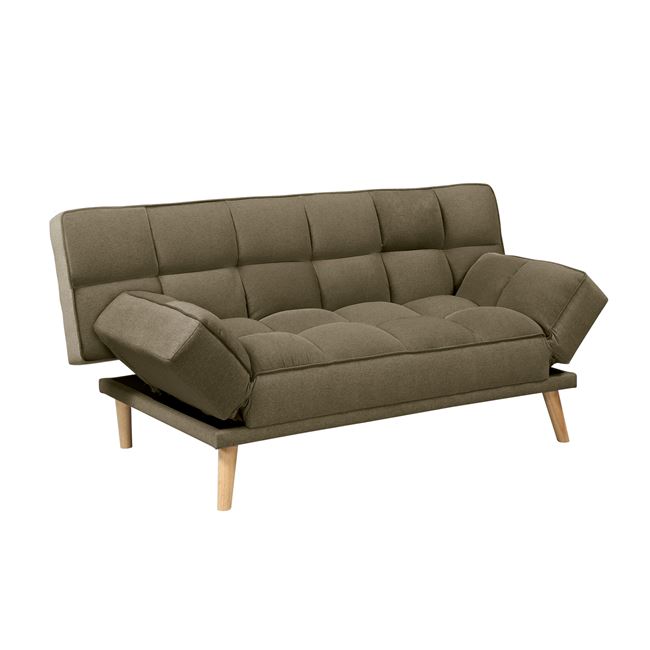 Καναπές - Κρεβάτι JAY, 179x90x87cm Bed:179x110x48cm Ύφασμα Καφέ