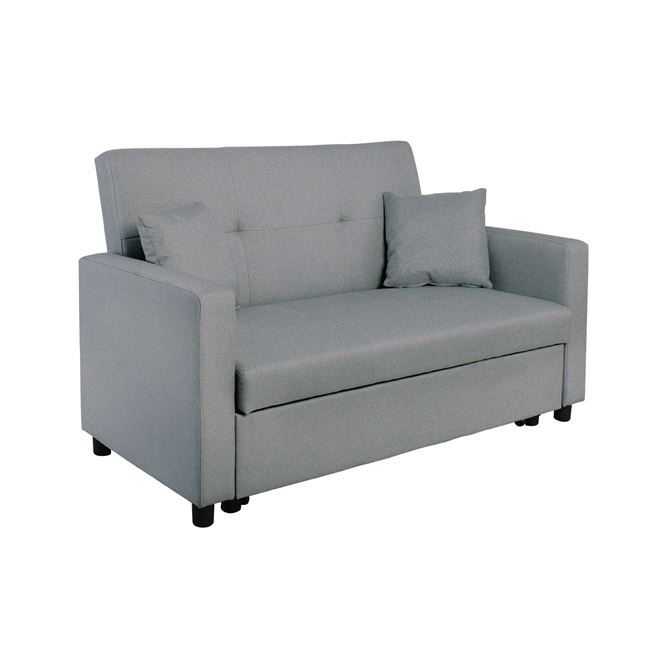 Καναπές - Κρεβάτι IMOLA , 2Θέσιος154x100x93(Κρεβ130x190x44)cm Ύφασμα Ανοιχτό Γκρι