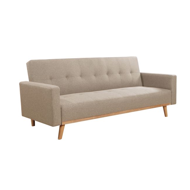 Καναπές - Κρεβάτι CARLOS,200x94x83cm Bed:180x109x40cmΎφασμα Cappuccino