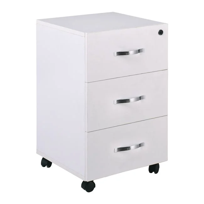 UNIT Συρταριέρα Γραφείου 38x42x63cm,3 Συρτάρια, Τροχήλατη, Melamine Απόχρωση Άσπρο