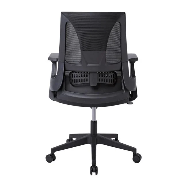 Πολυθρόνα Γραφείου 66x64x96/106cm , Mesh Μαύρο, Ύφασμα Μαύρο - Image 4