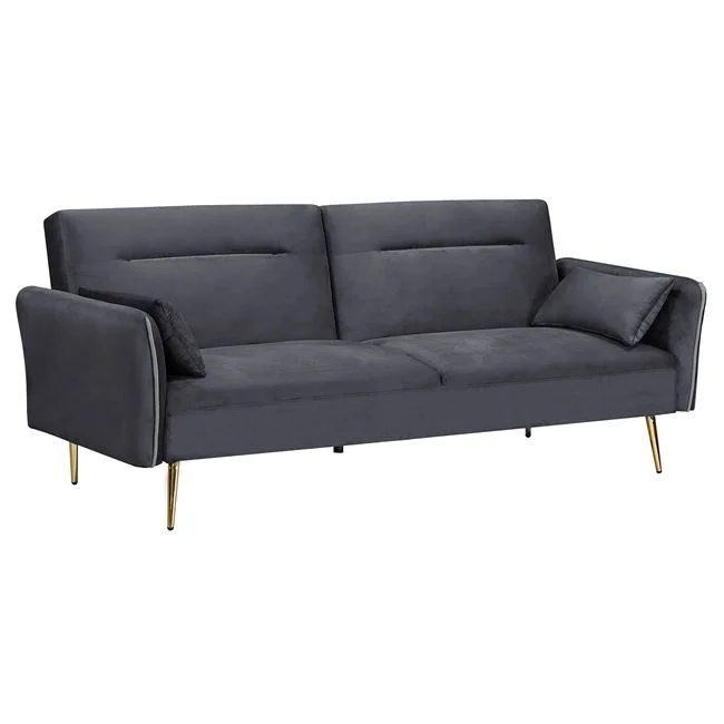 Καναπές - Κρεβάτι FLICK , Sofa:211x87x81-Bed:211x111x40, 3Θέσιος Ύφασμα Velure Γκρι