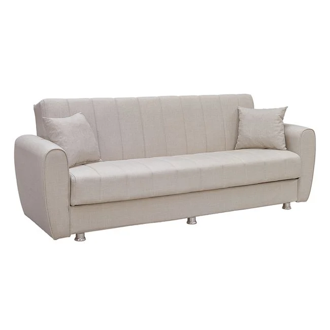 Καναπές – Κρεβάτι SYDNEY με Αποθηκευτικό Χώρο,Sofa:210x80x75 Bed:180x100cm , 3Θέσιος ,Ύφασμα Μπεζ