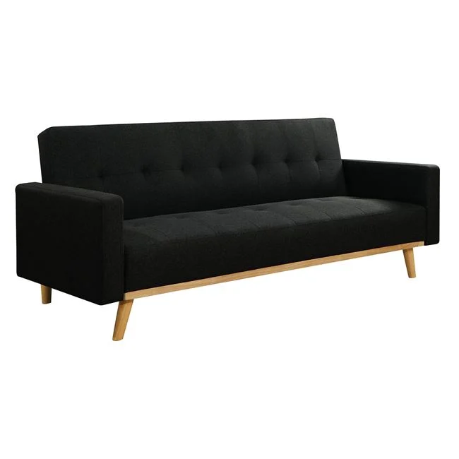 Καναπές - Κρεβάτι CARLOS 200x94x83cm Bed:180x109x40cm ,Ύφασμα Μαύρο