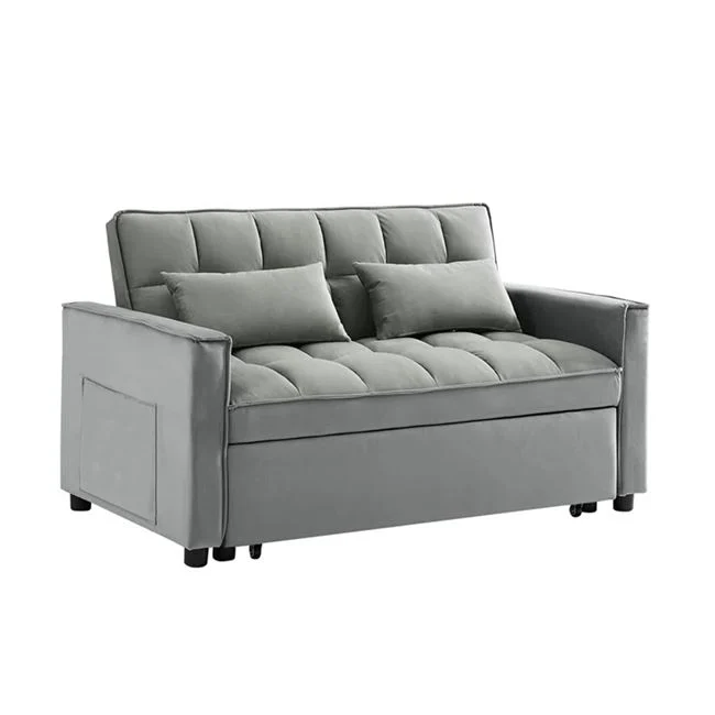 Καναπές - Κρεβάτι TEMPO 137x98x77 Κρεβάτι:117x178x43cm , Με ανάκλιση πλάτης, Ύφασμα Velure Γκρι