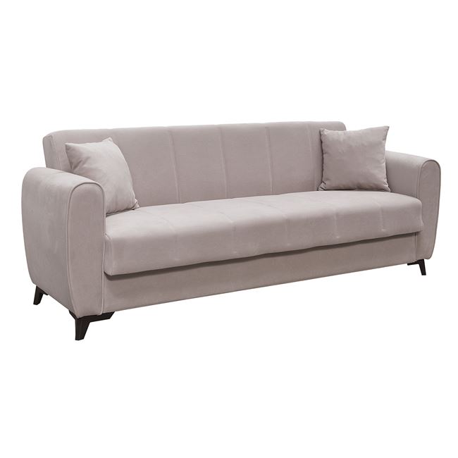 Καναπές – Κρεβάτι με Αποθηκευτικό Χώρο JEROM  , Sofa:210x85x83cm Bed:105x180cm 3Θέσιος Ύφασμα Cappuccino