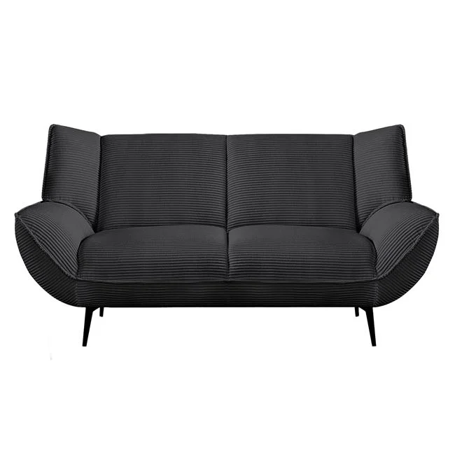 Καναπές EMERALD 2-θέσιος,Ύφασμα Κοτλέ Ανθρακί 172x88x82cm