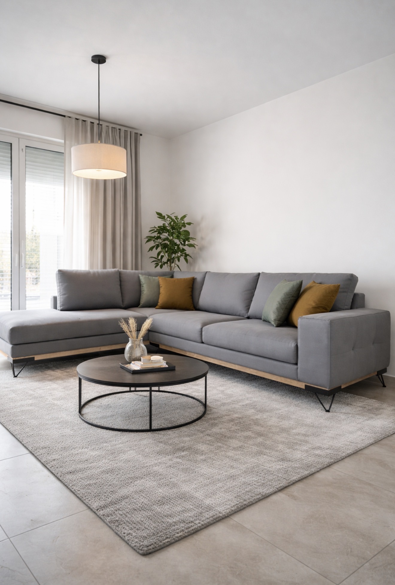 ΓΩΝΙΑΚΟΣ ΚΑΝΑΠΕΣ VICTOR 300 Μήκος x 230 Πλάτος x 95 Βάθος - Image 3