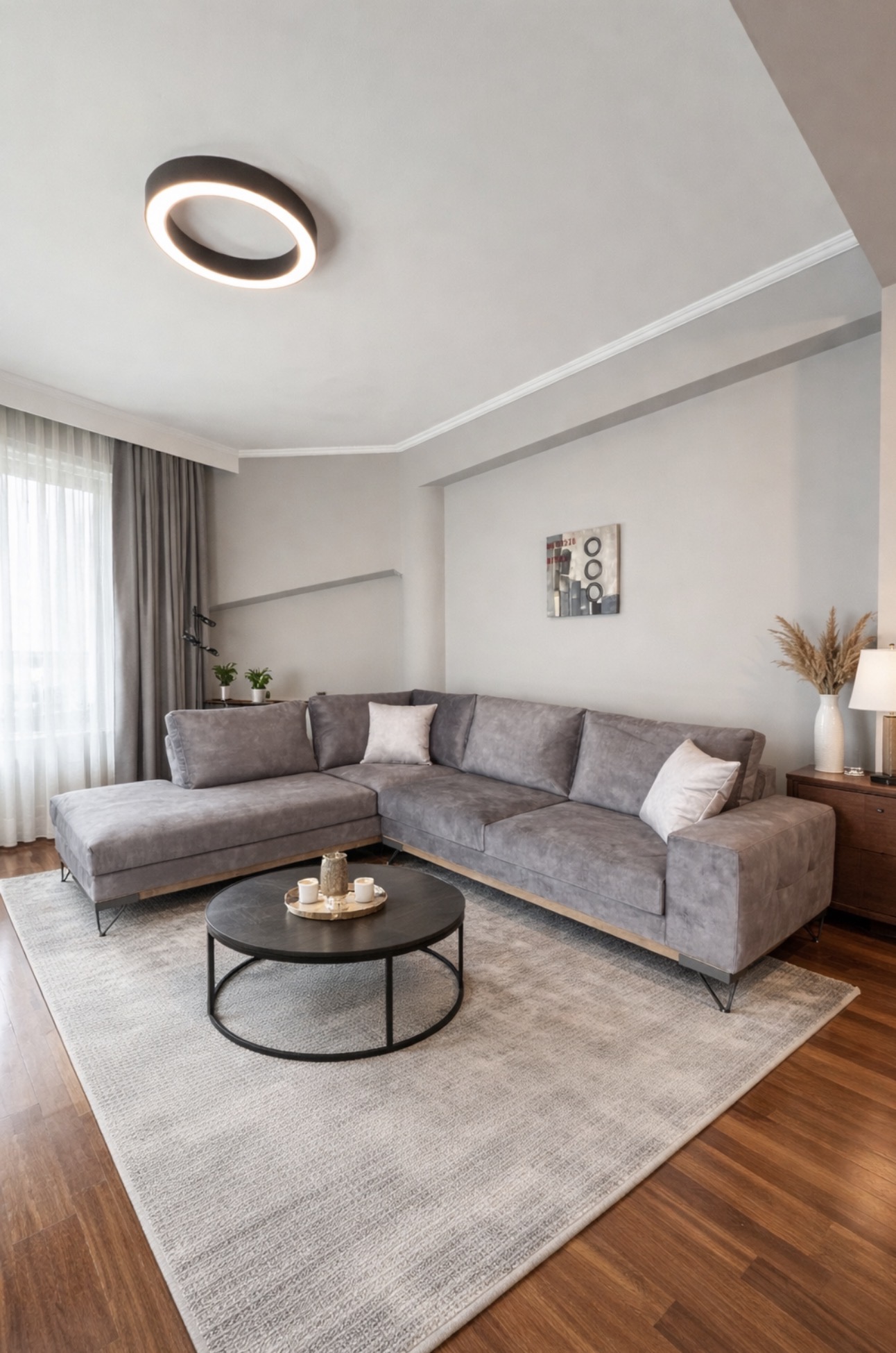 ΓΩΝΙΑΚΟΣ ΚΑΝΑΠΕΣ VICTOR 300 Μήκος x 230 Πλάτος x 95 Βάθος - Image 2